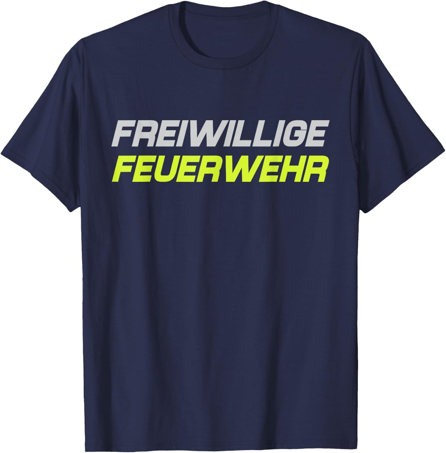 Feuerwehr Freiwillige 112 Feuerwehrmann Uniform Löschgruppe T-Shirt - T-Shirt | Navy