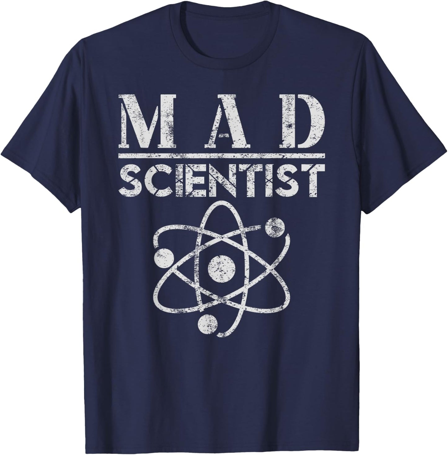 Mad Scientist Costume Lazy Halloween Costume Science Teacher T-Shirt - T-Shirt | Navy