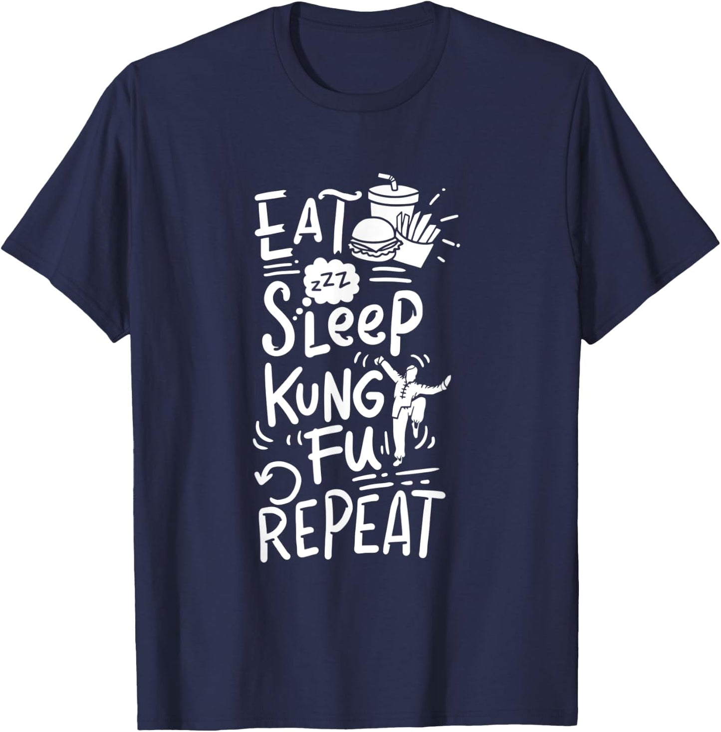 Kung fu t shirt, kung fu fighting gifts T-Shirt - T-Shirt | Navy