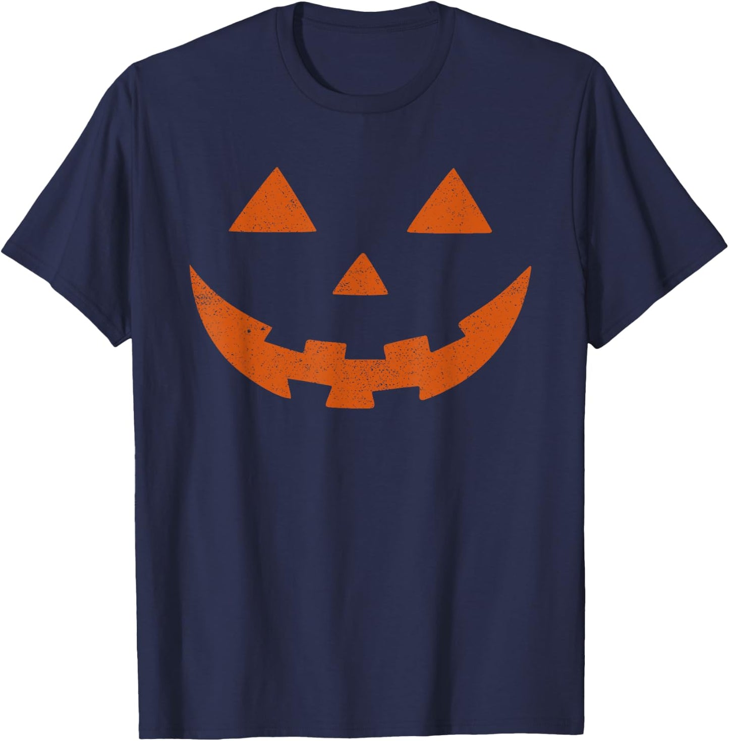 Vintage Jack o Lantern Jackolantern Pumpkin Face Men Boys T-Shirt - T-Shirt | Navy