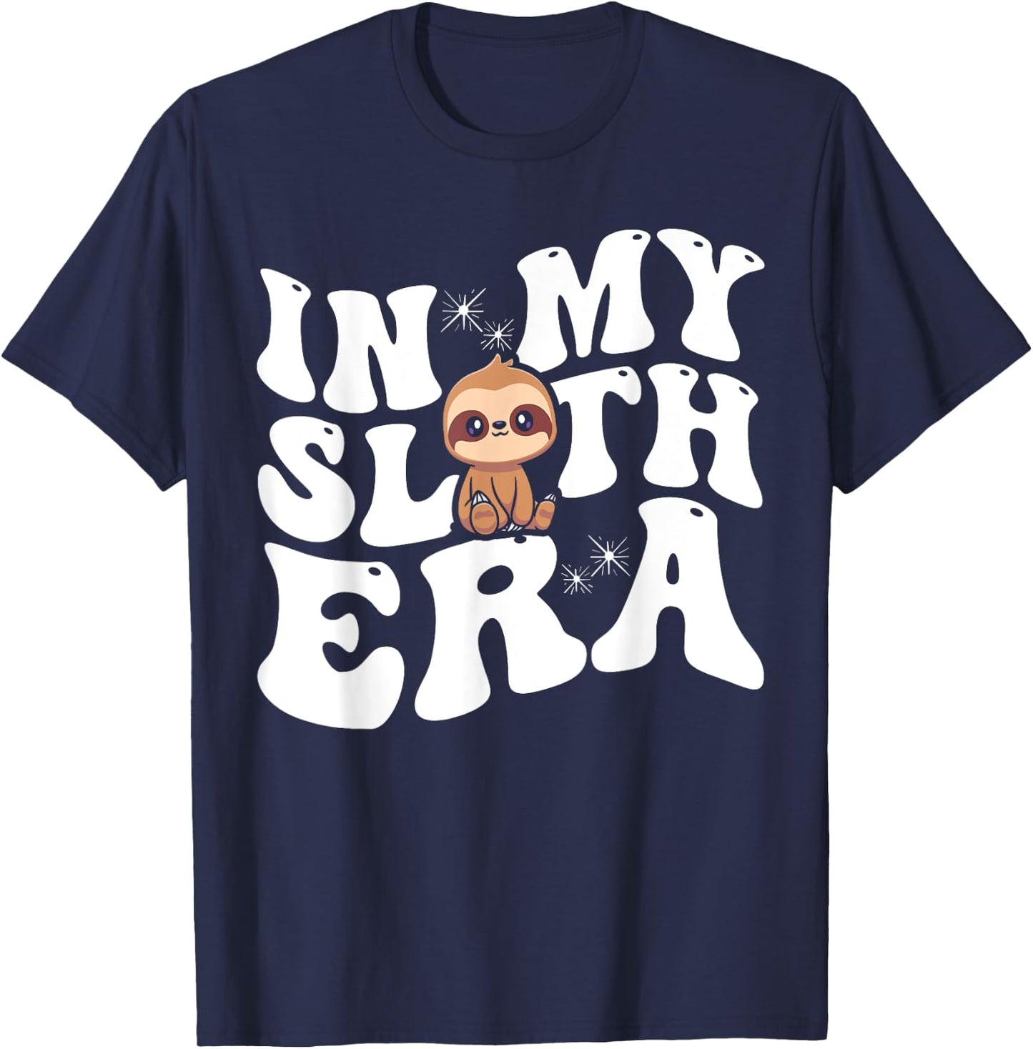 In My Sloth Era Sloth T-Shirt - T-Shirt | Navy