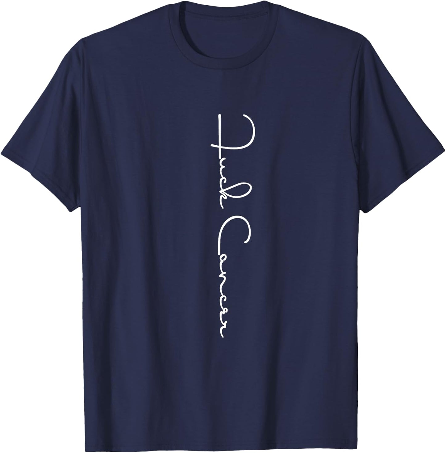 Cancer Hate Cancer Breast Cancer Awareness , black T-Shirt - T-Shirt | Navy
