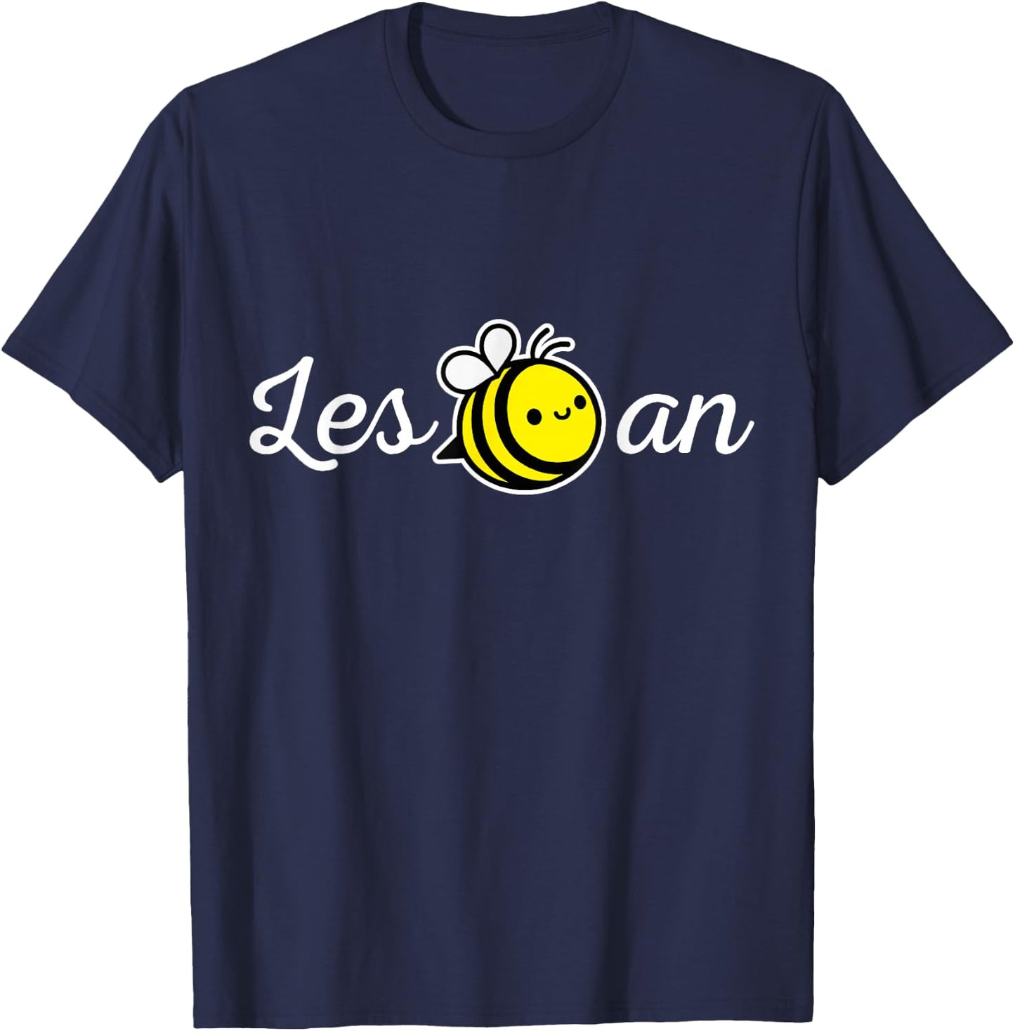 Les Bee an Funny Lesbian Outfit LGBTQ Gay Pride T-Shirt - T-Shirt | Navy