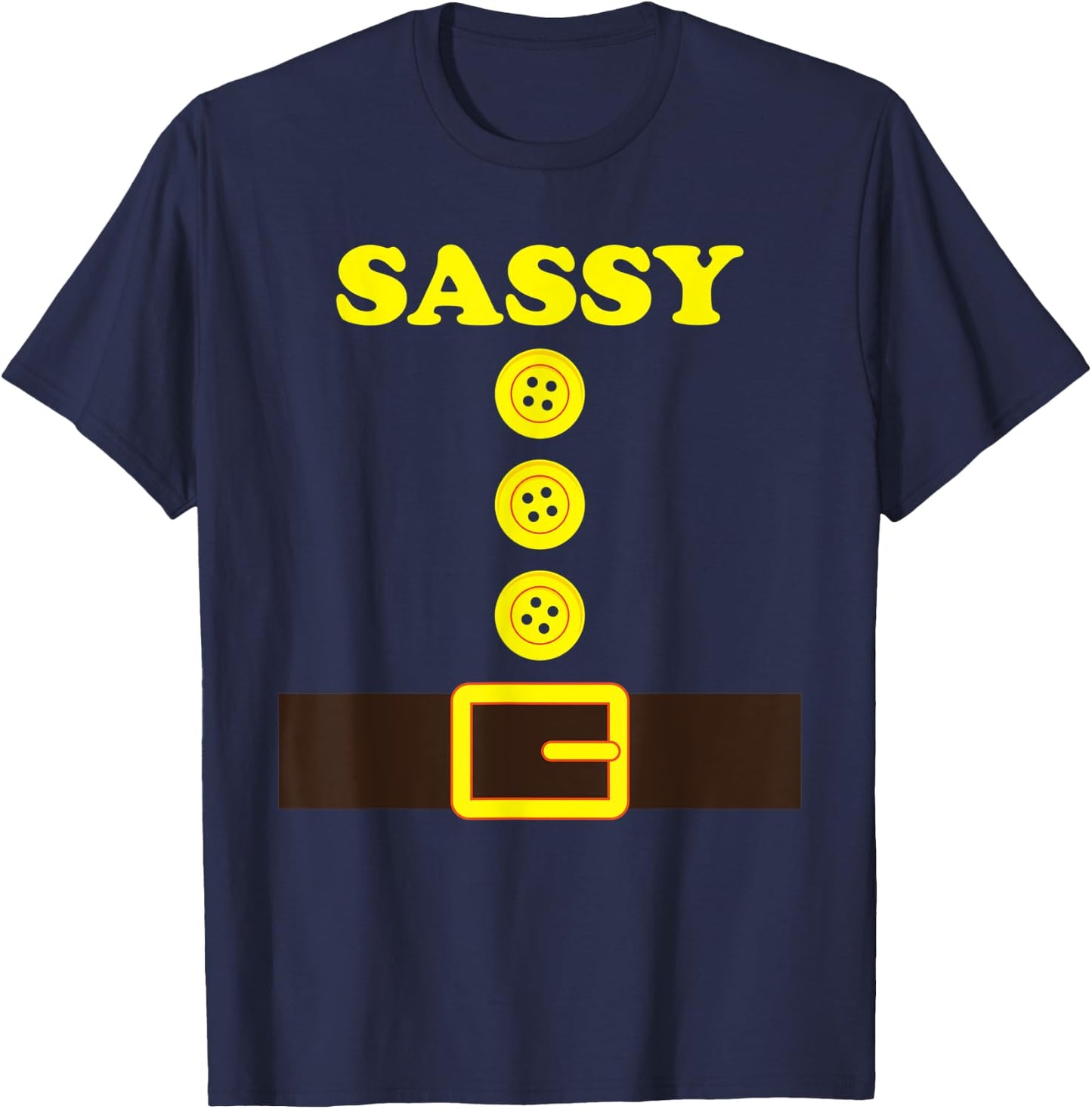 Sassy Dwarf Halloween Costume Color Group Matching Dwarf T-Shirt - T-Shirt | Navy