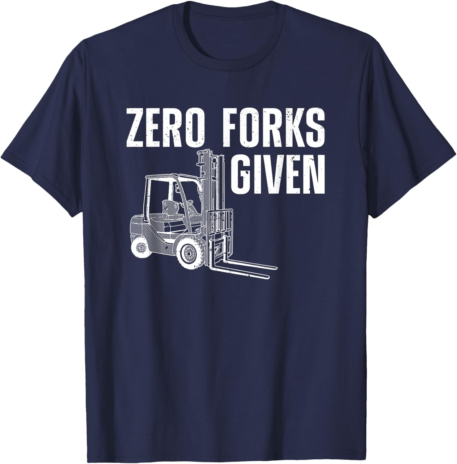 Funny Forklift Driver Art Women Forklift Operator T-Shirt - T-Shirt | Navy