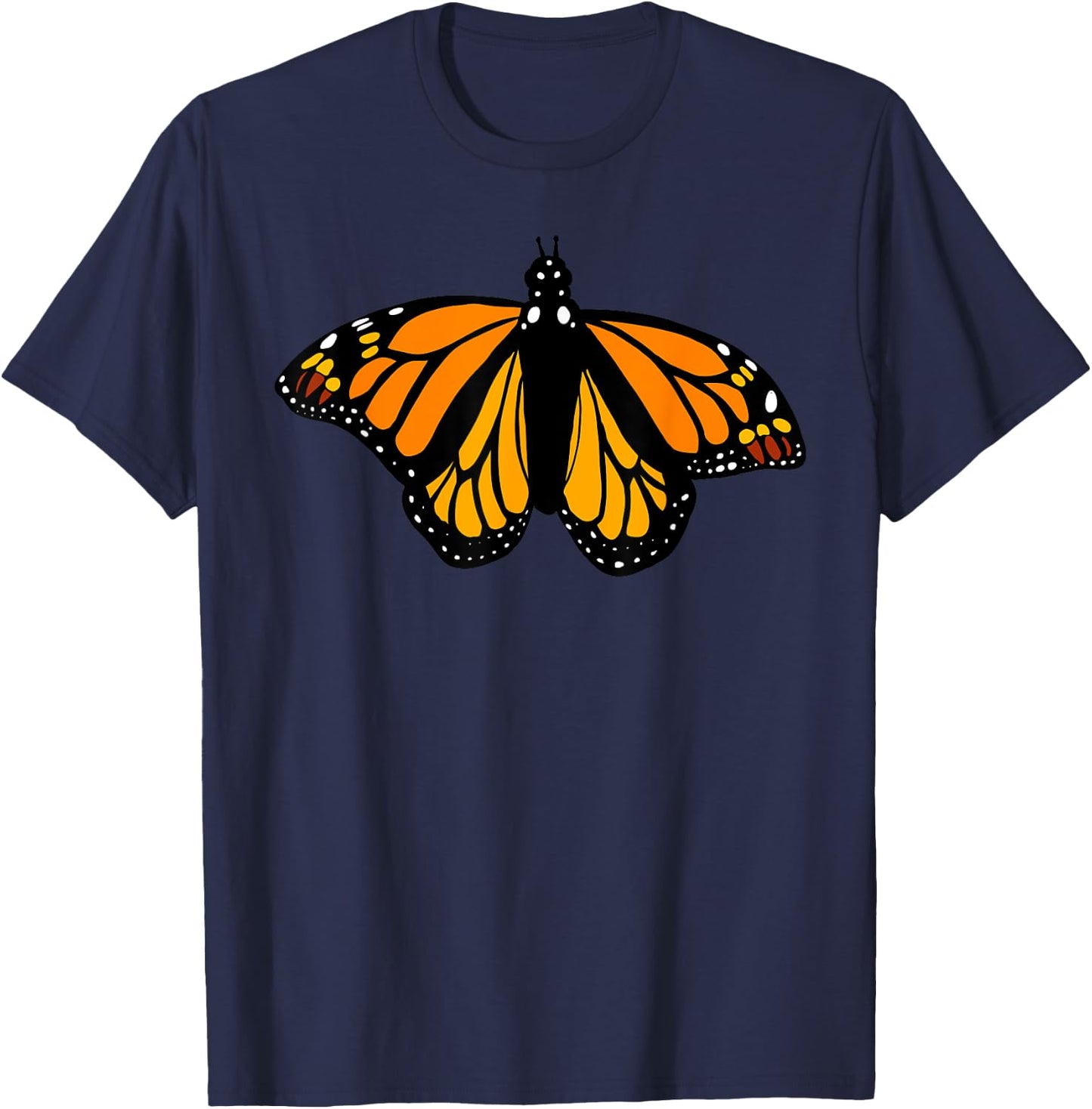Monarch Butterfly Shirt by Milkweed Mavens Nature Gift T-Shirt - T-Shirt | Navy