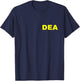 DEA Agent Drug Enforcement Administration Vorderdruck Gelb T-Shirt - T-Shirt | Navy