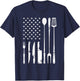 Cool BBQ Grilling Design Women Barbecue Meat Smoker T-Shirt - T-Shirt | Navy