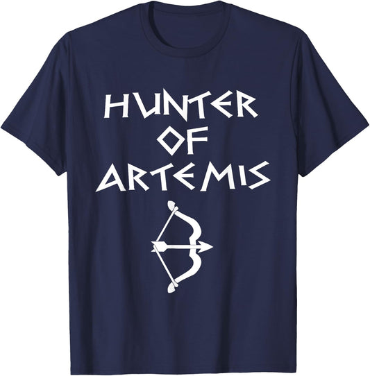 Hunter of Artemis Greek Mythology Demigod T-Shirt - T-Shirt | Navy