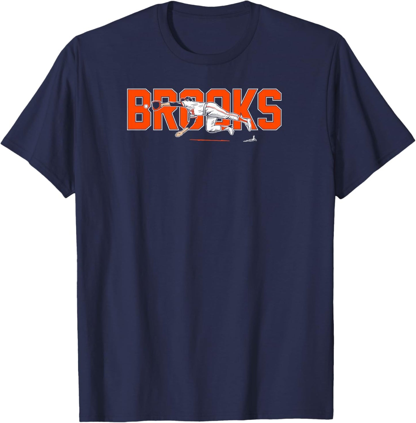 Brooks Robinson - Dive - Baltimore Baseball T-Shirt - T-Shirt | Navy