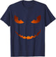 Scary Pumpkin Face Jack O'Lantern - Halloween Funny Costume T-Shirt - T-Shirt | Navy