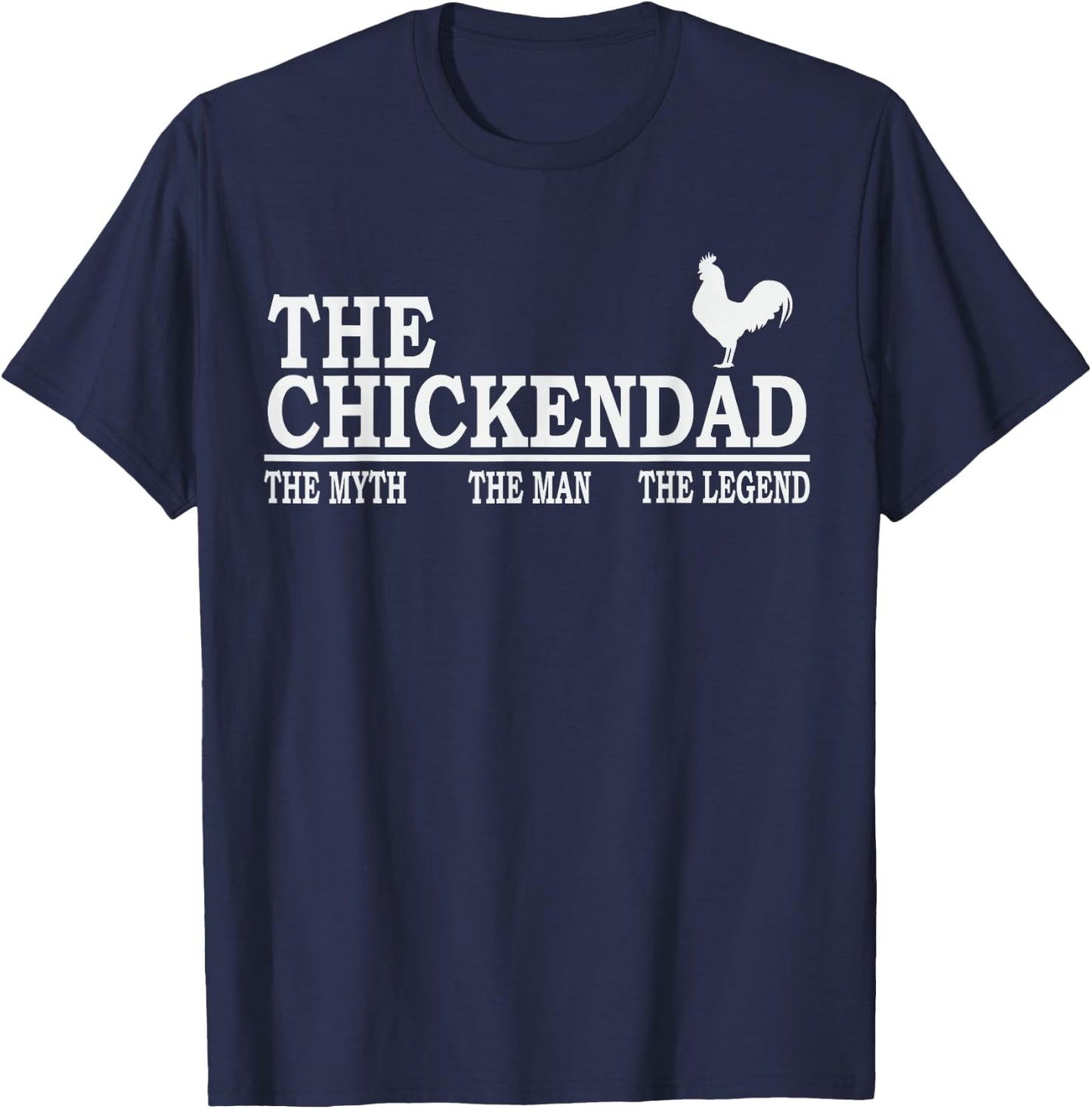 Chicken Dad Farmer Funny Chicken Lover Poultry Daddy T-Shirt - T-Shirt | Navy