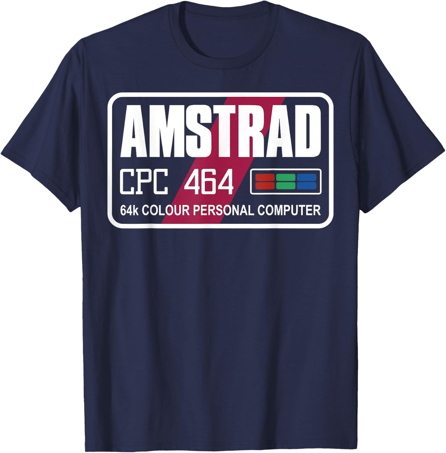 AMSTRAD - CPC 464 , Black, S T-Shirt - T-Shirt | Navy