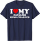 King Charles Spaniel - I Love My Cavalier King Charles T-Shirt - T-Shirt | Navy