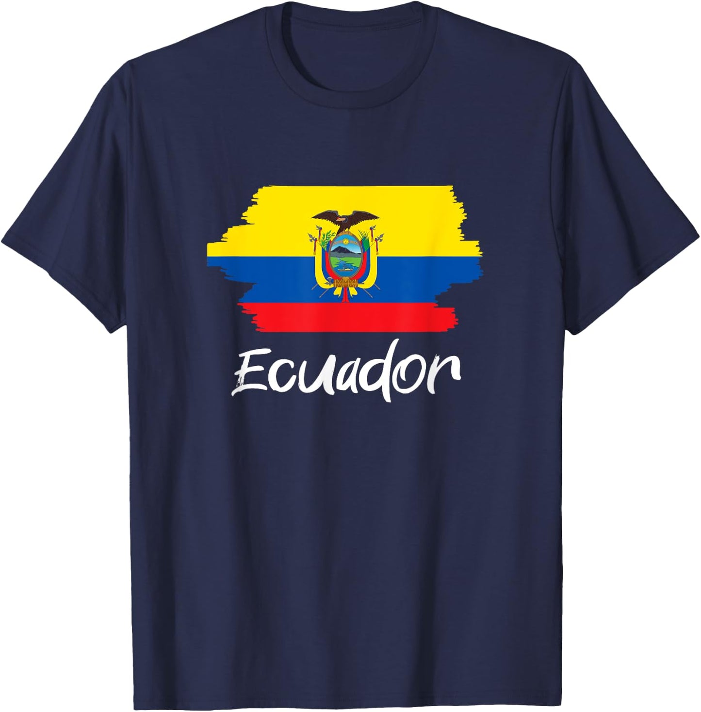 Ecuadorianische Flagge Ecuador T-Shirt - T-Shirt | Navy