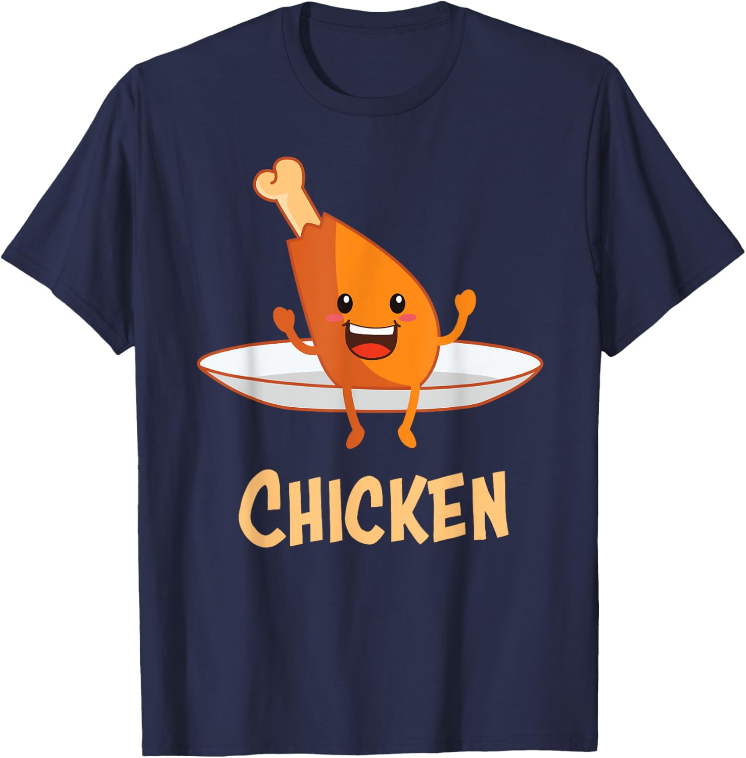Chicken & Waffles Matching Couple Halloween Best Friends T-Shirt - T-Shirt | Navy