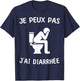 I Can't Have Diarrhea , Black, S T-Shirt - T-Shirt | Navy