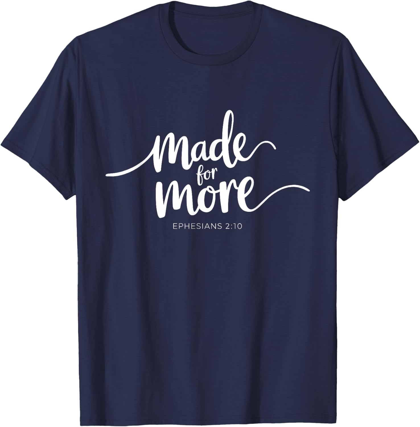 Christian Quote – Graphic Worms Bible Minimalist T-Shirt - T-Shirt | Navy