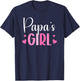 Papa's Girl from Papa to Granddaughter T-Shirt - T-Shirt | Navy