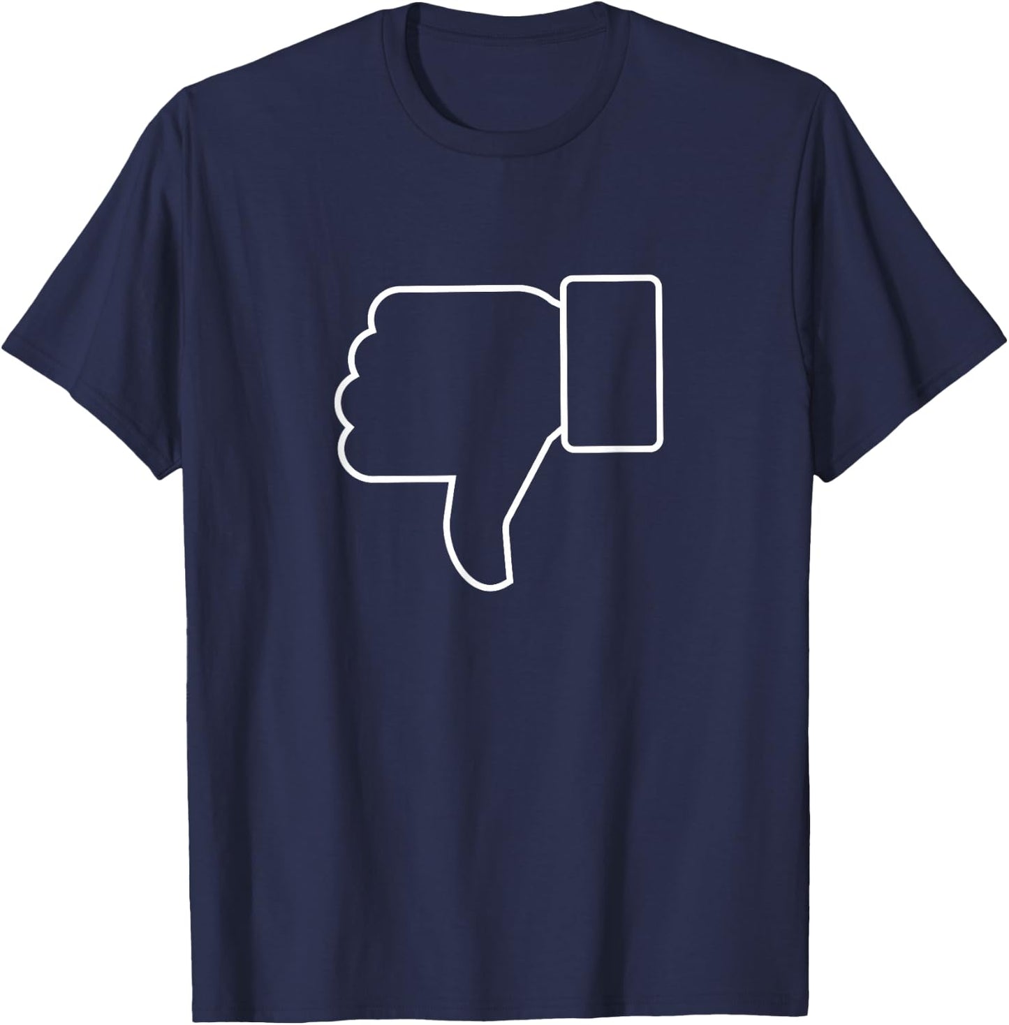 Thumbs Down, Funny, Jokes, Sarcastic T-Shirt - T-Shirt | Navy