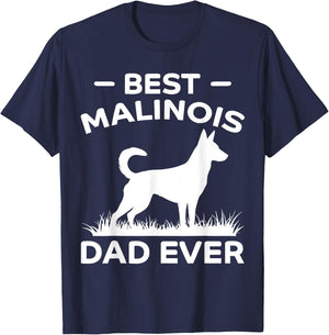 Bester Malinois-Vater aller Zeiten Lustiger Belgischer Malinois T-Shirt - T-Shirt | Navy