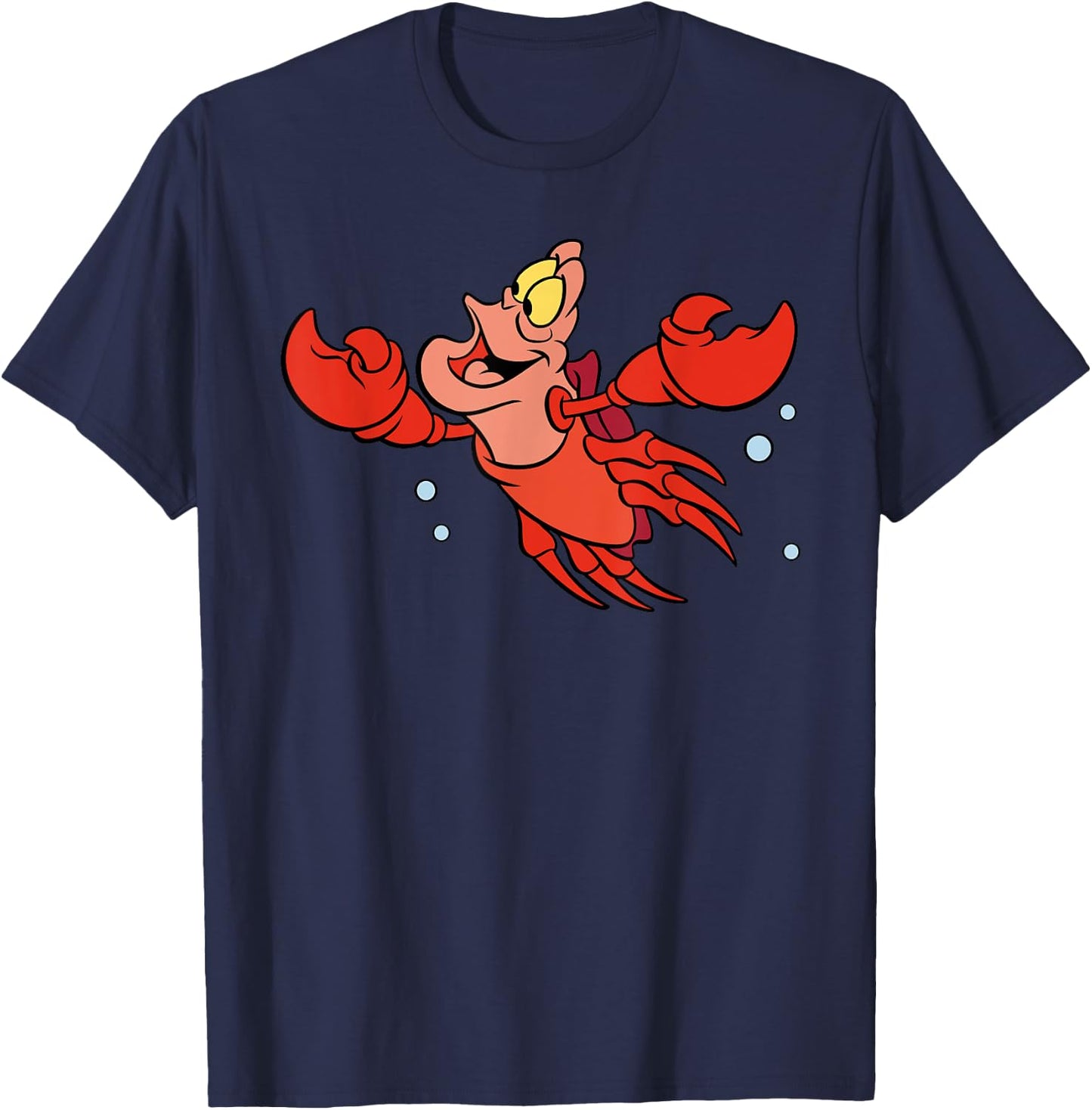 Little Mermaid Sebastian Lobster , black T-Shirt - T-Shirt | Navy