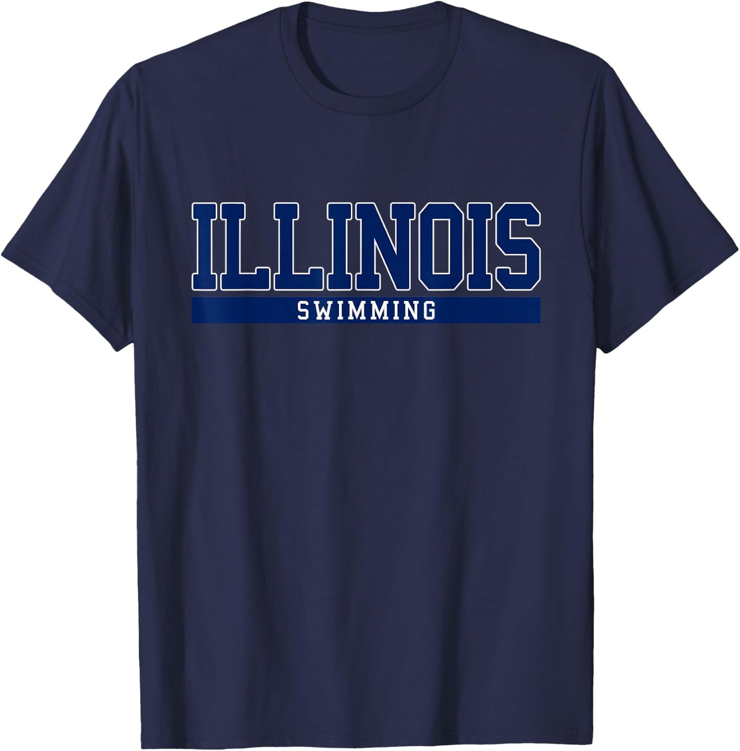 Illinois Swimming T-Shirt - T-Shirt | Navy