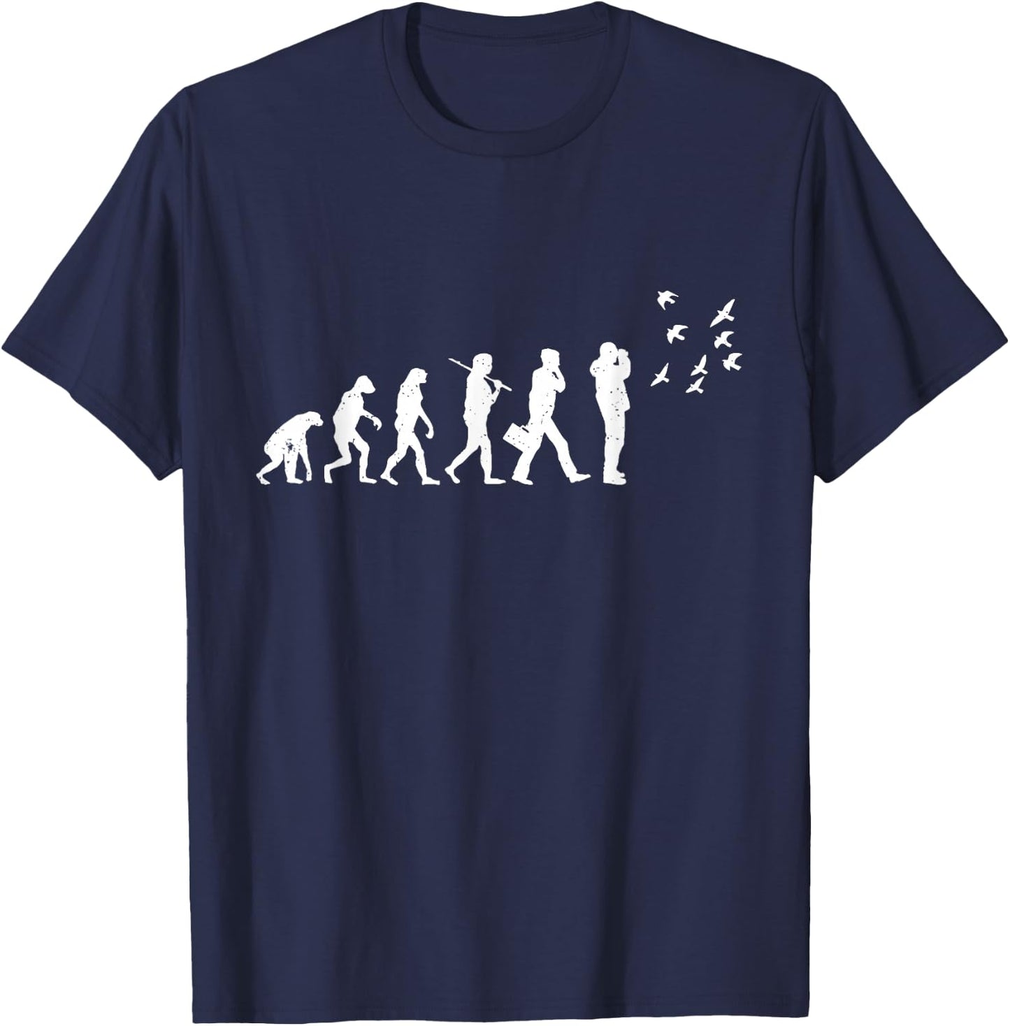 Birdwatcher Bird Day Funny Birding Birdwatching Nerd Birder T-Shirt - T-Shirt | Navy