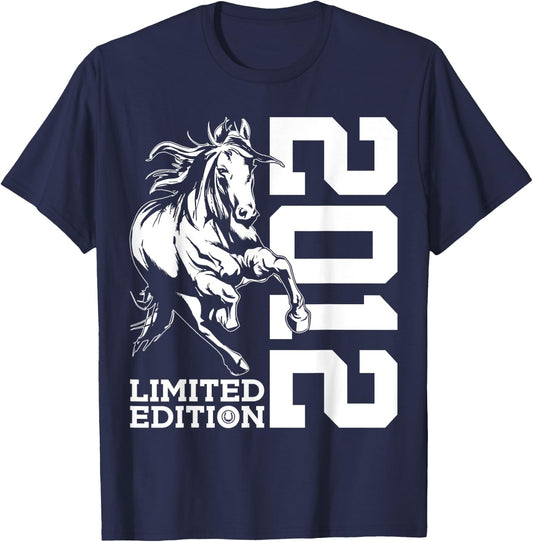 Riding 13th Birthday Horse Limited Edition 2012 Rider T-Shirt - T-Shirt | Navy