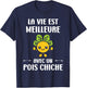 Humor Vegetable Life Is Better With A Chickpea T-Shirt - T-Shirt | Navy