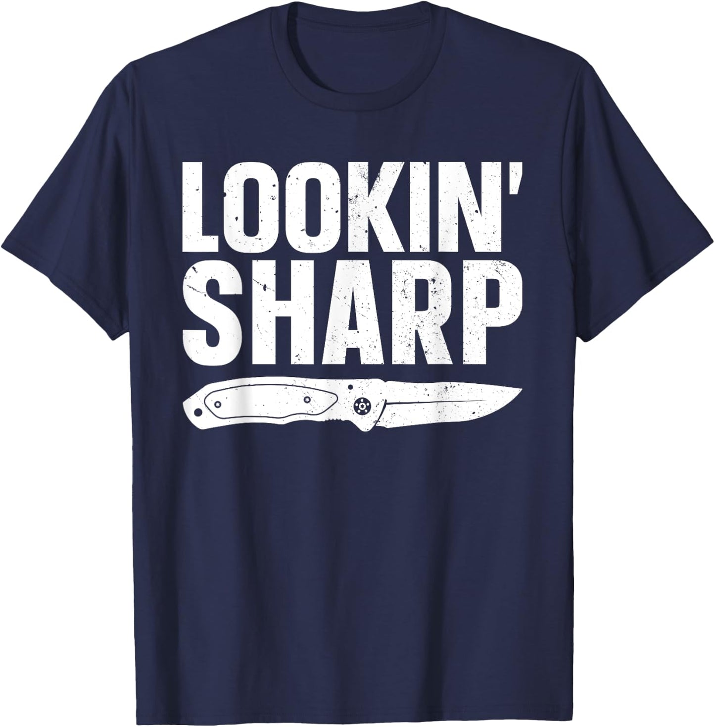 Pocket Knife Art Women Knife Lover Knife Collector T-Shirt - T-Shirt | Navy