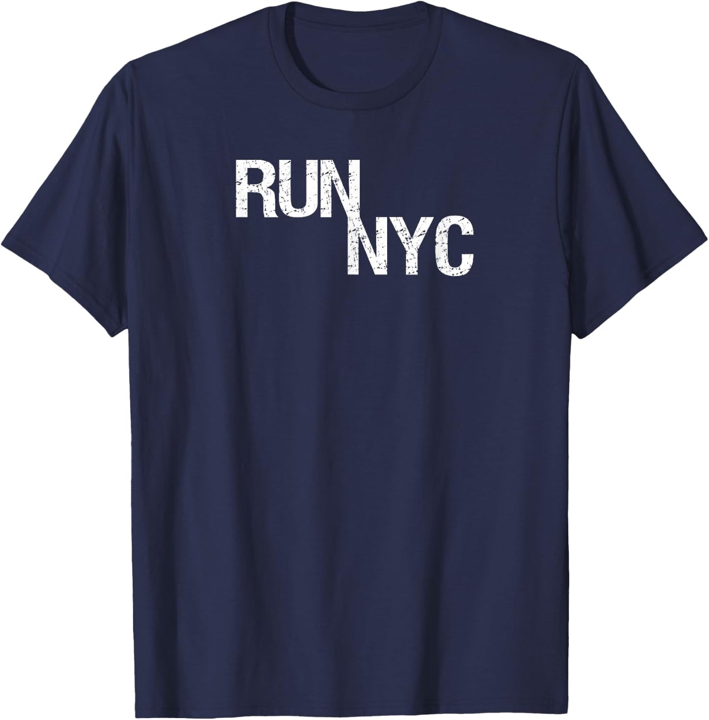 NYC Runner Shirt, New York Running Apparel, Run Manhattan T-Shirt - T-Shirt | Navy
