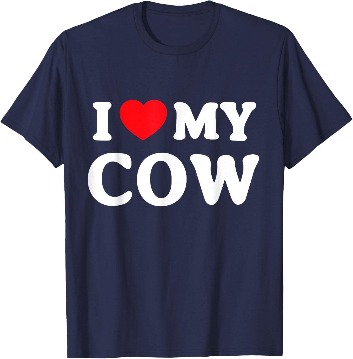 I Love My Cow T-Shirt - T-Shirt | Navy