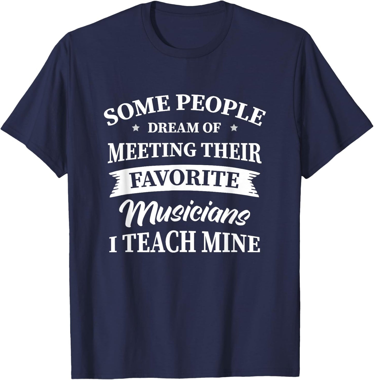 Musik Lehrer Schule Musikschule Musikunterricht Musiklehrer T-Shirt - T-Shirt | Navy