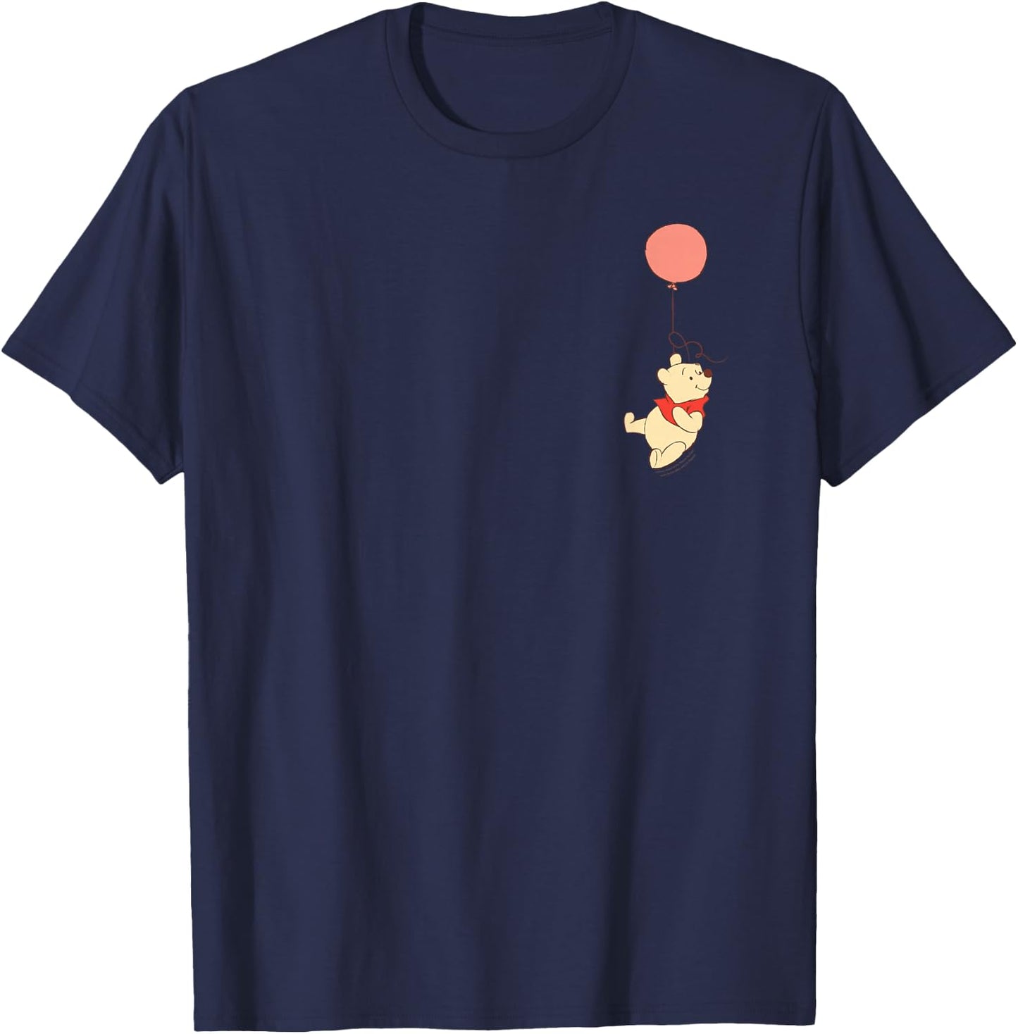 Disney Winnie the Pooh Balloon Flight Corner Picture T-Shirt - T-Shirt | Navy
