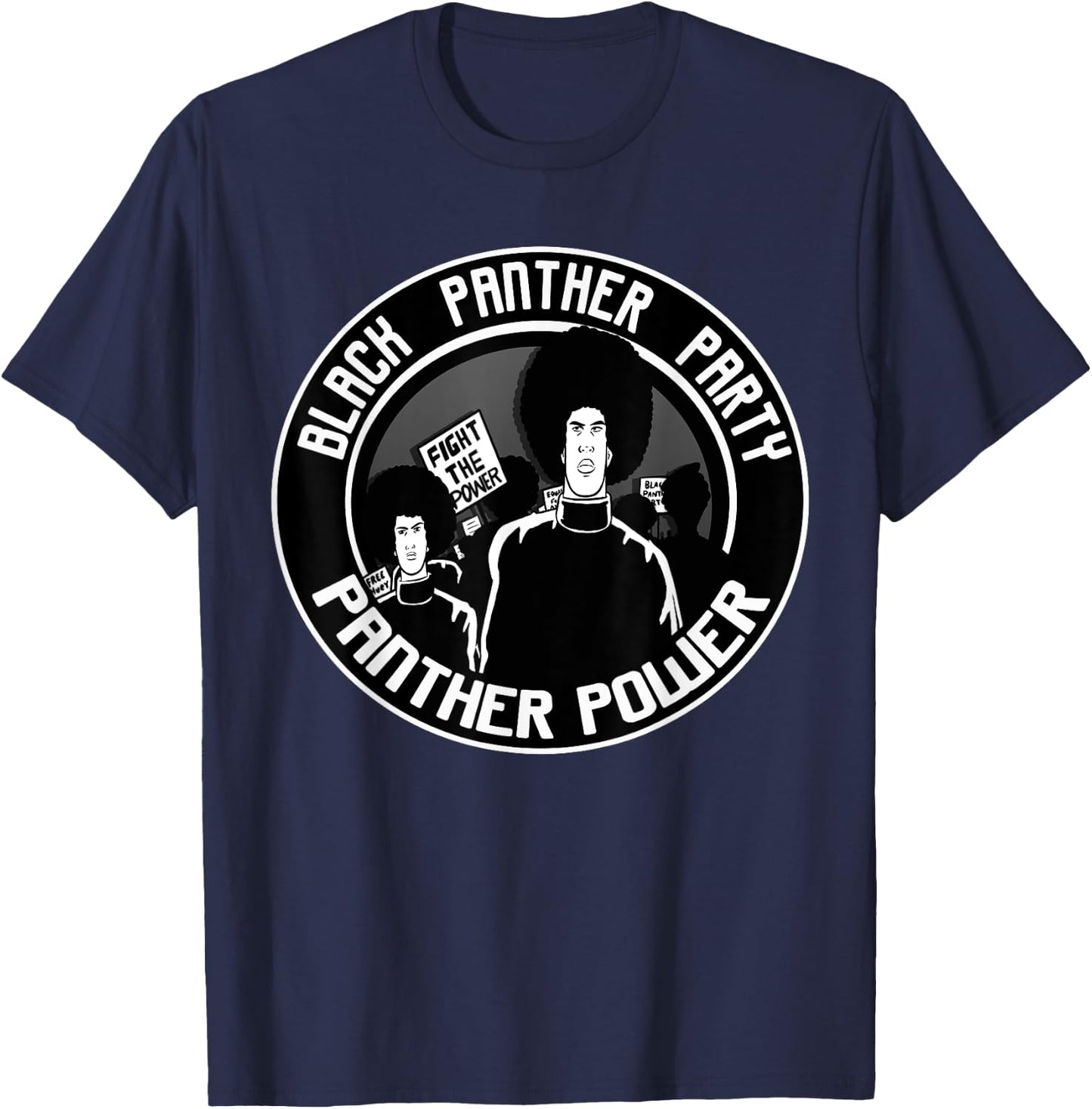 Black Power Panther Party Civil Rights Supporter 1966 T-Shirt - T-Shirt | Navy