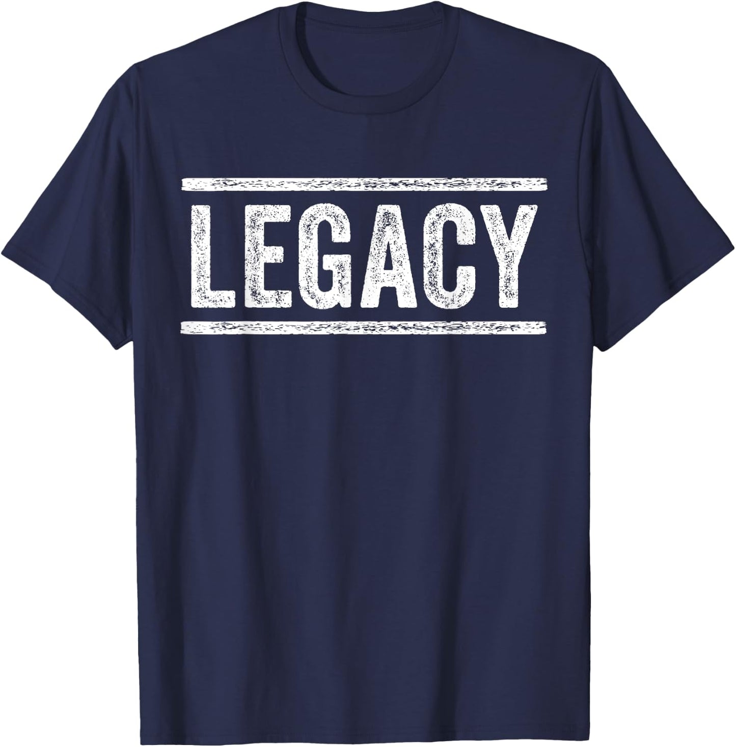 Legacy Legend Matching Father Son Funny Saying Vintage T-Shirt - T-Shirt | Navy
