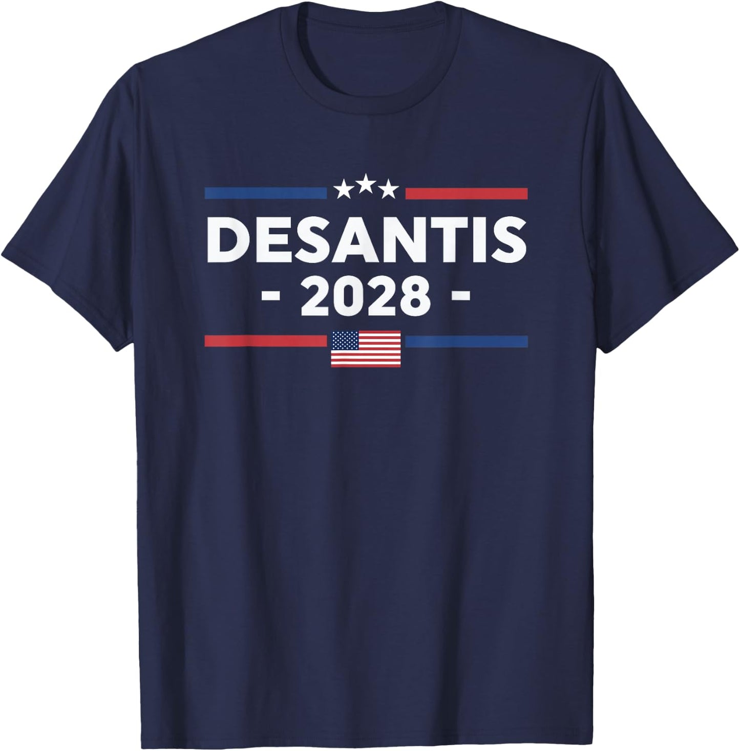 Desantis 2028 Ron Desantis 2028 President Election US Flag T-Shirt - T-Shirt | Navy