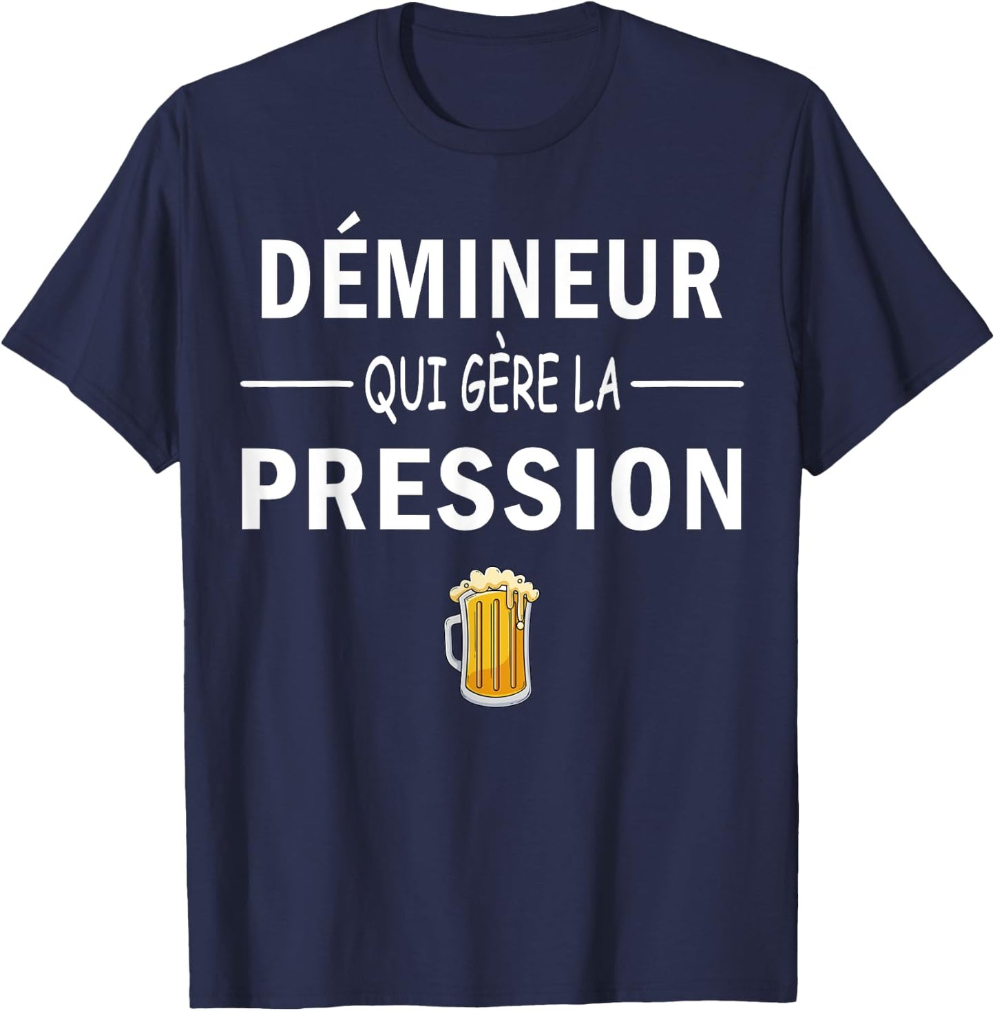 Minesweeper , Black, S T-Shirt - T-Shirt | Navy