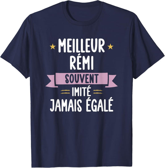 Unique Man Gift Humour Name Personalized Remi , Black, S T-Shirt - T-Shirt | Navy