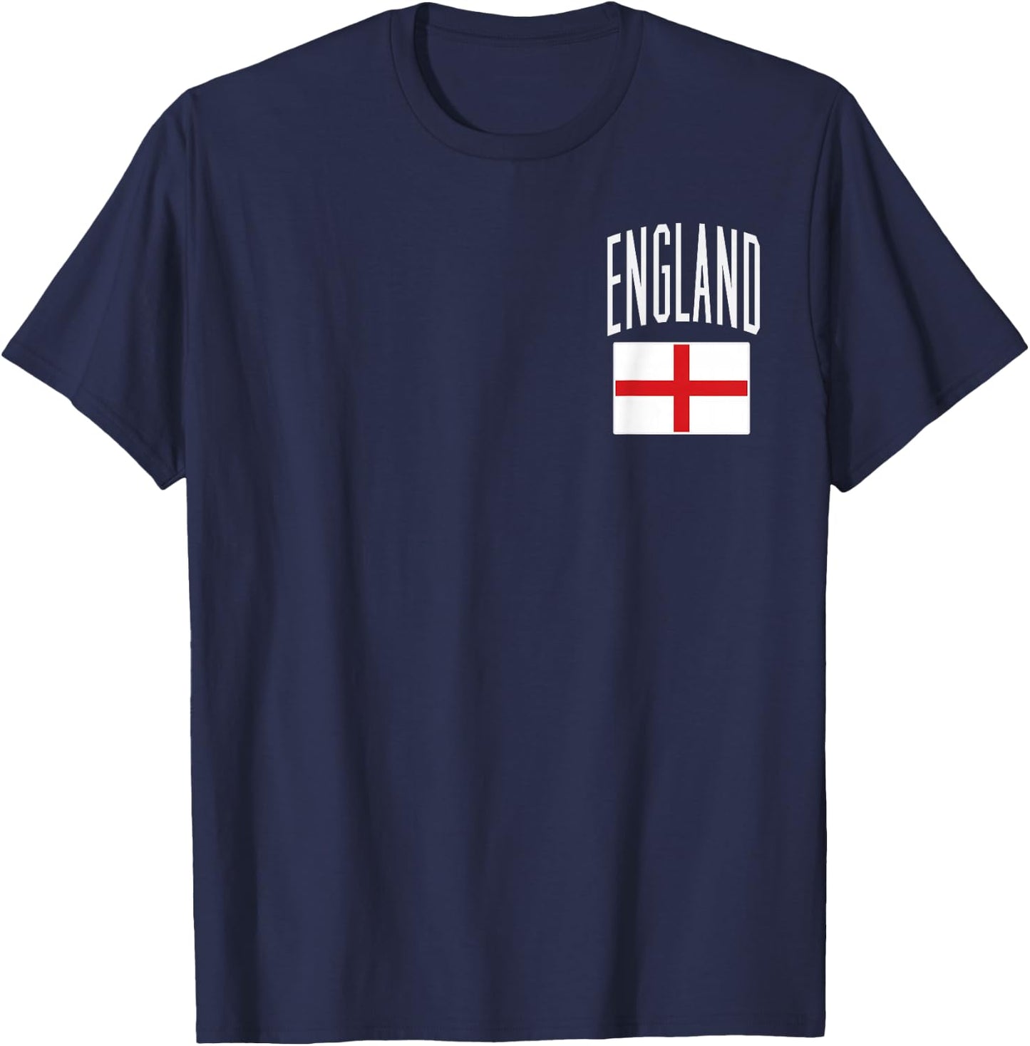 England Flag English Football Soccer Fan Men Women Kids T-Shirt - T-Shirt | Navy