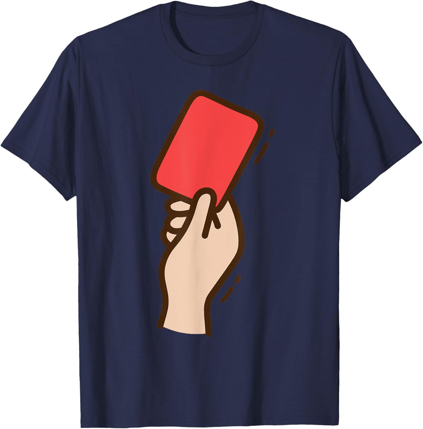 Funny Soccer Red Card T-Shirt - T-Shirt | Navy