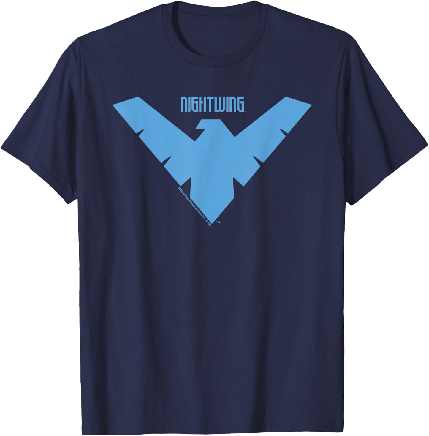Batman Nightwing Logo , Black, S T-Shirt - T-Shirt | Navy
