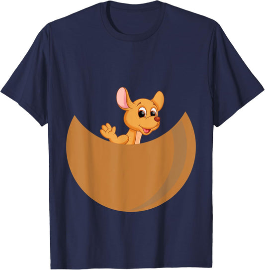 Kangaroo costume Baby kangaroo in pouch girls T-Shirt - T-Shirt | Navy