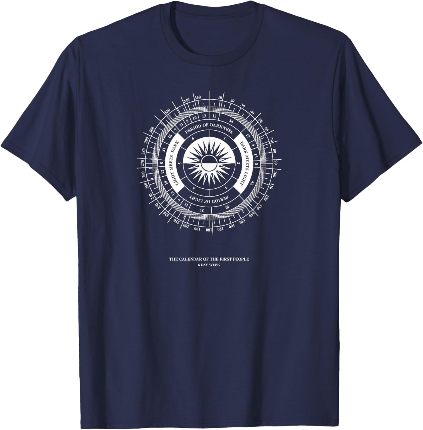 The calendar of the first people FRINGE T-Shirt - T-Shirt | Navy