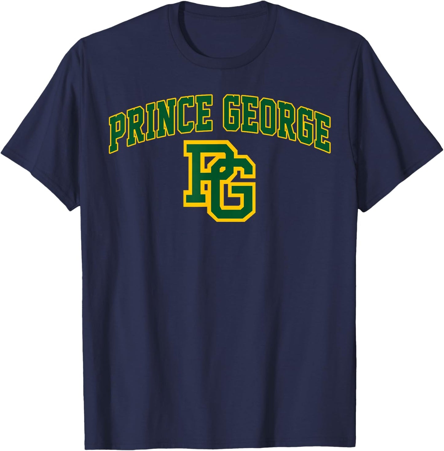 Prince George High School Arch Vintage Design Women T-Shirt - T-Shirt | Navy