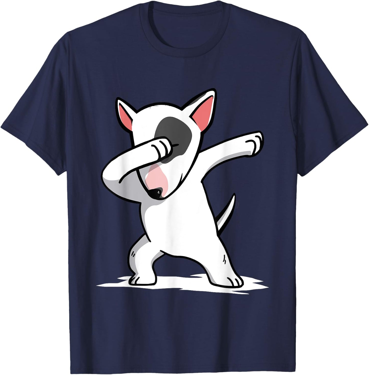 Funny Dabbing English Bull Terrier Dog Dab Shirt T-Shirt - T-Shirt | Navy