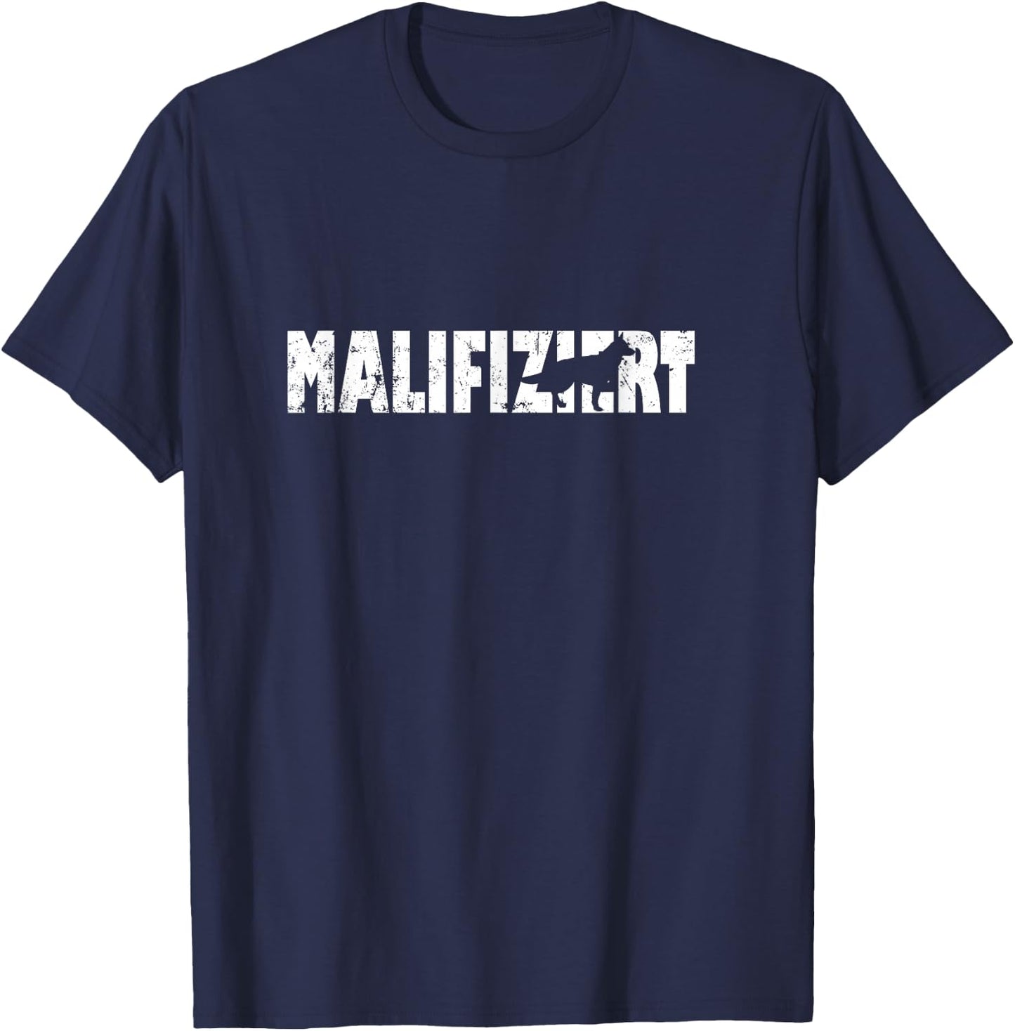 Malifiziert Belgian Malinois IGP Hundesport Hunde Spruch T-Shirt - T-Shirt | Navy