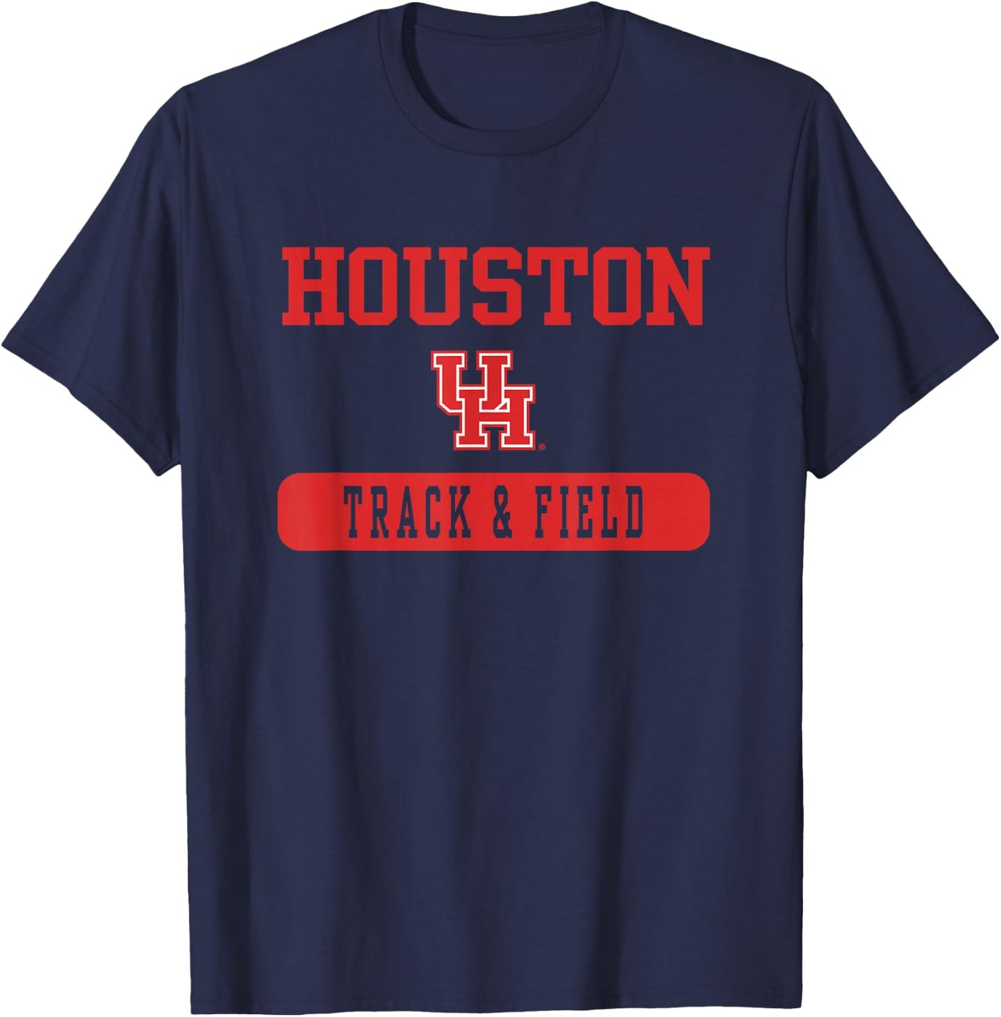 Houston Cougars Track & Field Officially Licensed T-Shirt - T-Shirt | Navy