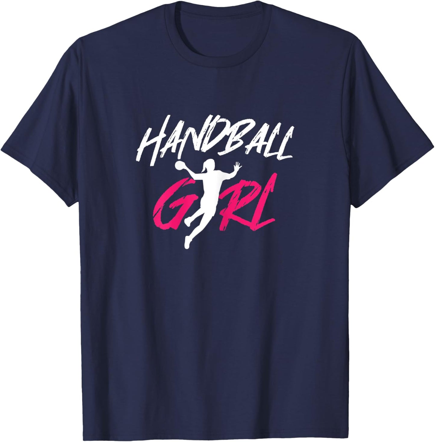 Damen Handball Girl Player Handballer Ball Sports Team Coach Spiel T-Shirt - T-Shirt | Navy